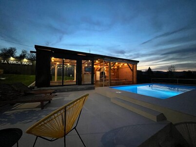 Holiday home David - private  heathed pool