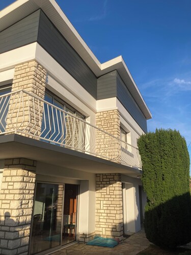 Villa near the beach and the village