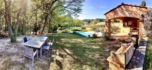 Outdoor dining - Villa in countryside at Aix en Provence (Venelles)