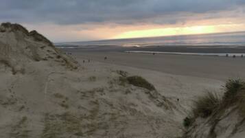 Vlak bij het strand