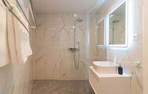 Shower, hair dryer
