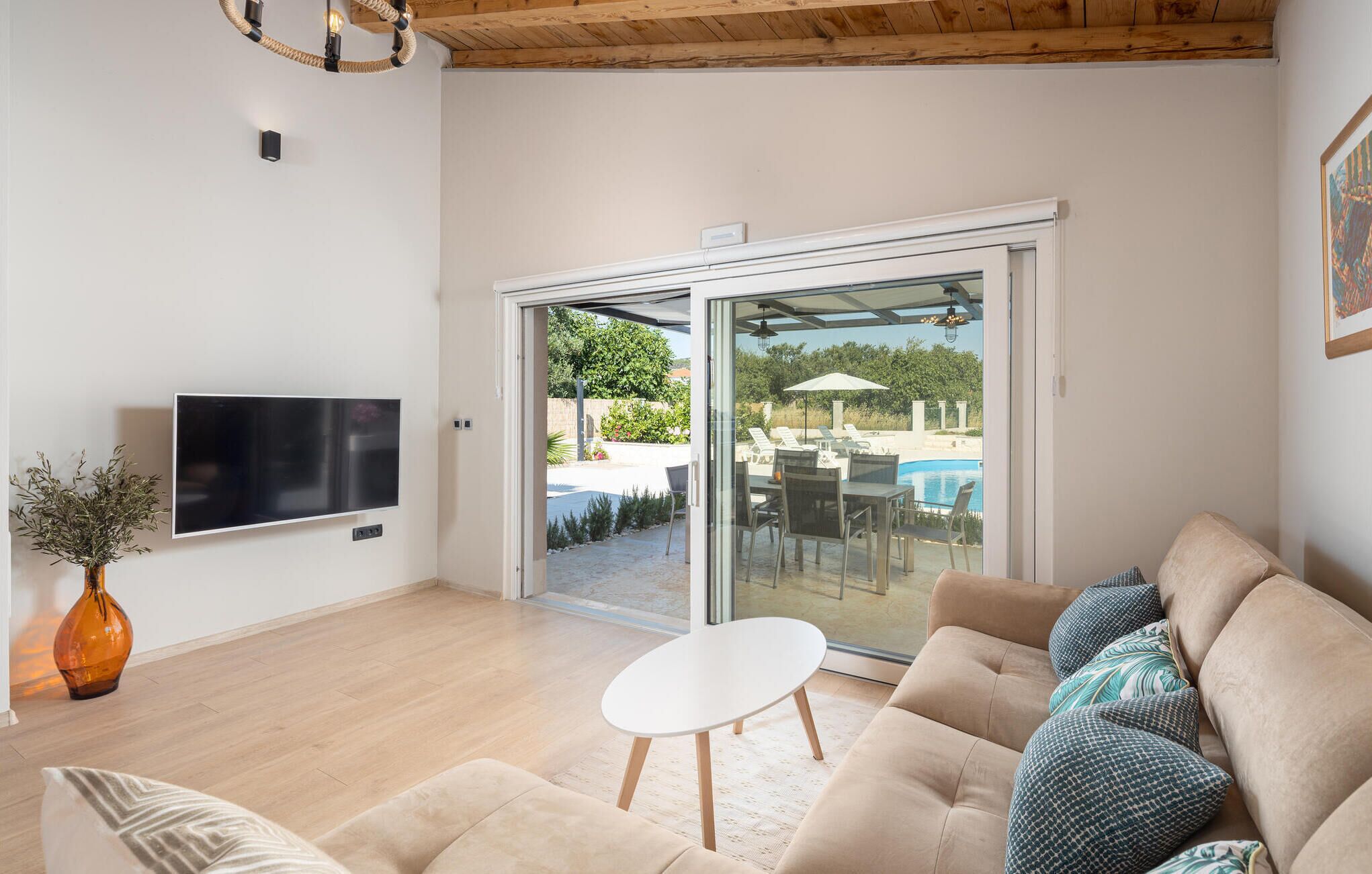 TV connectée, cheminée