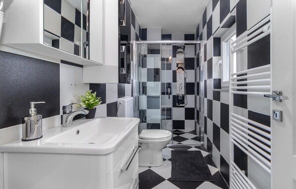 Shower, hair dryer