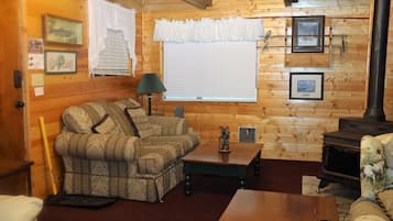 Fernseher, Kamin, DVD-Player