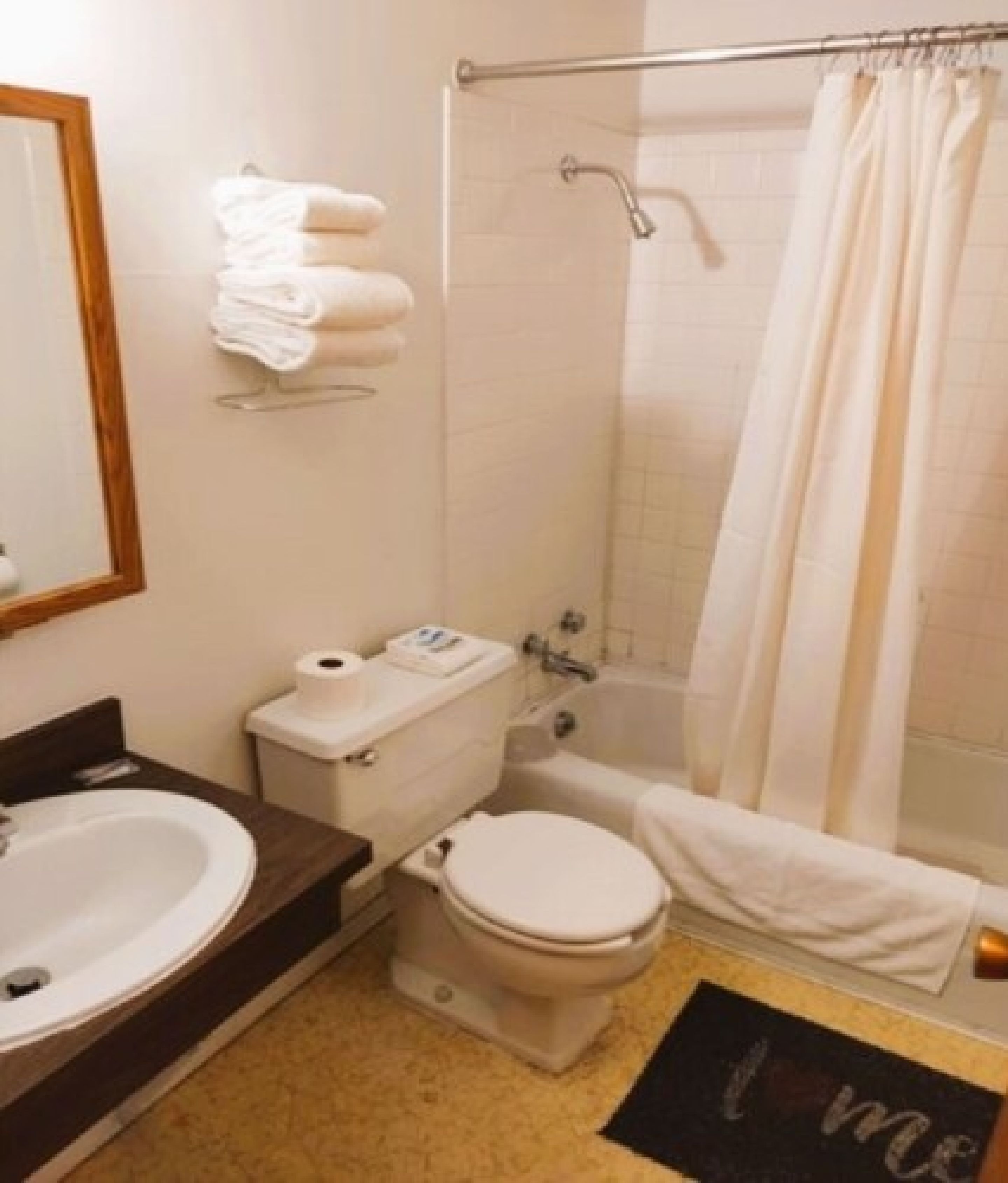 Ducha, artículos de tocador gratuitos, secador de pelo, toallas