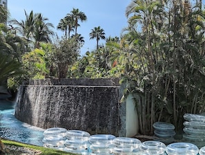 Piscine extérieure, piscine chauffée
