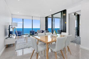 2 Bedroom Ocean View Apartment | Living area - Ocean Surfers Paradise - GCLR (Surfers Paradise)