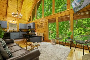 Smart TV, fireplace, video games, books