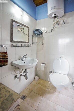 Deluxe Villa | Bathroom | Shower, free toiletries, hair dryer, towels - 2B-Mukteshwar-108 by bnbmehomes (Dhari)