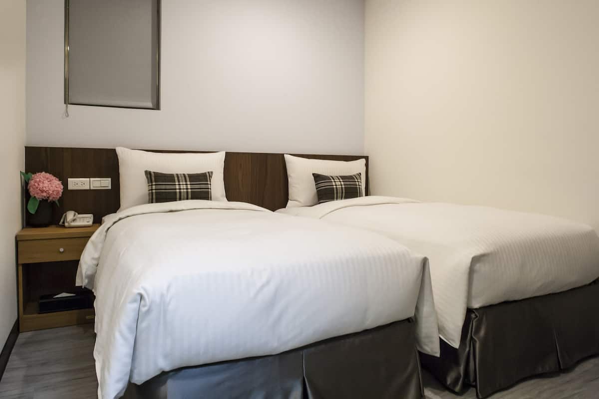Basic Twin Room, 2 Twin Beds | Down comforters, desk, WiFi (free)