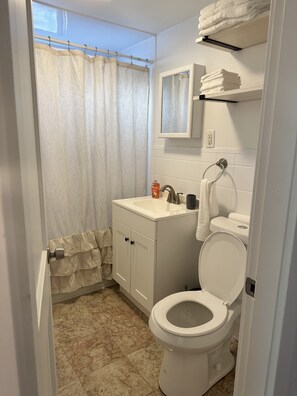 Duschwanne, Handtücher