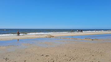 Plage à proximité, chaises longues