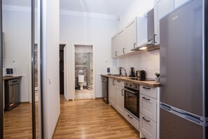 Private kitchen - Cozy 3-bedroom apartment in the Center of Riga (Riga)