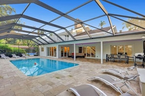 Pool - 10BR Estate 2 Homes Tennis Pool (Fort Lauderdale)