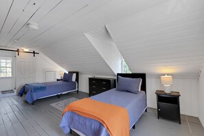 4 bedrooms, iron/ironing board, travel cot, WiFi