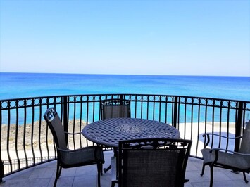 Stunning ocean views from the patio