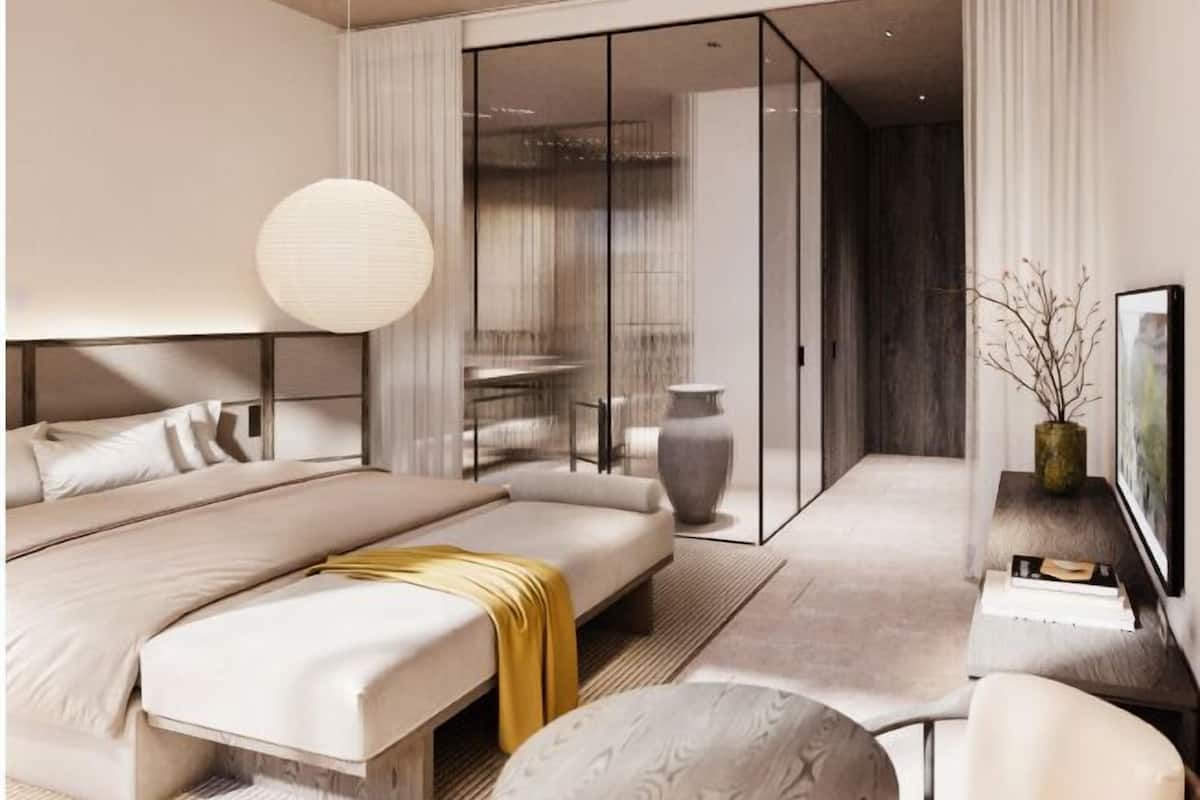 Egyptian cotton sheets, premium bedding, minibar, in-room safe