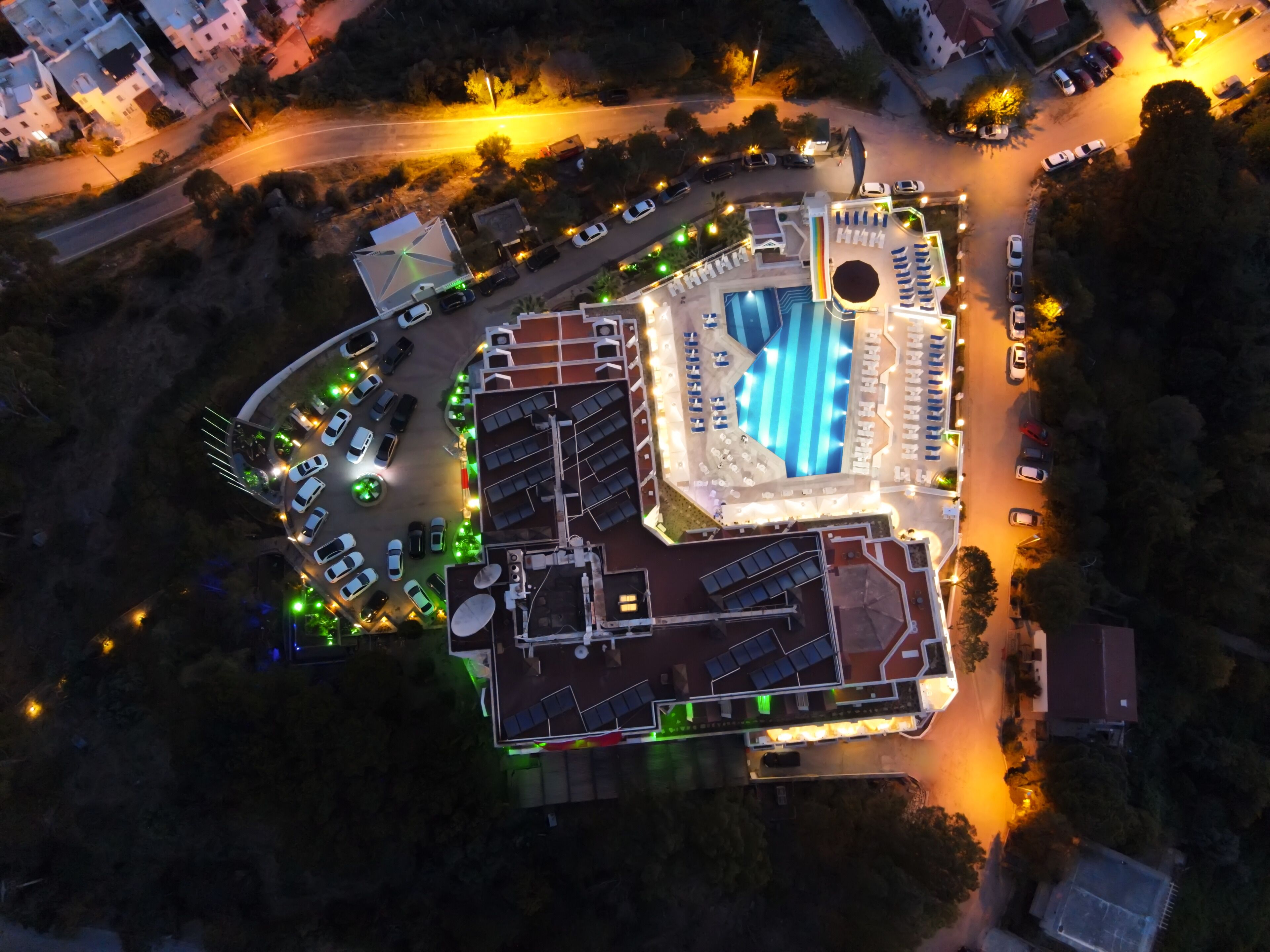 front of property – evening/night