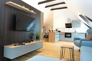 Living area - Ahrenshof 6 Burgweg 7 Wifi Kostenlos Moderne Wohnungen (Bad Zwischenahn)