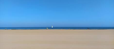 Beach nearby, sun-loungers
