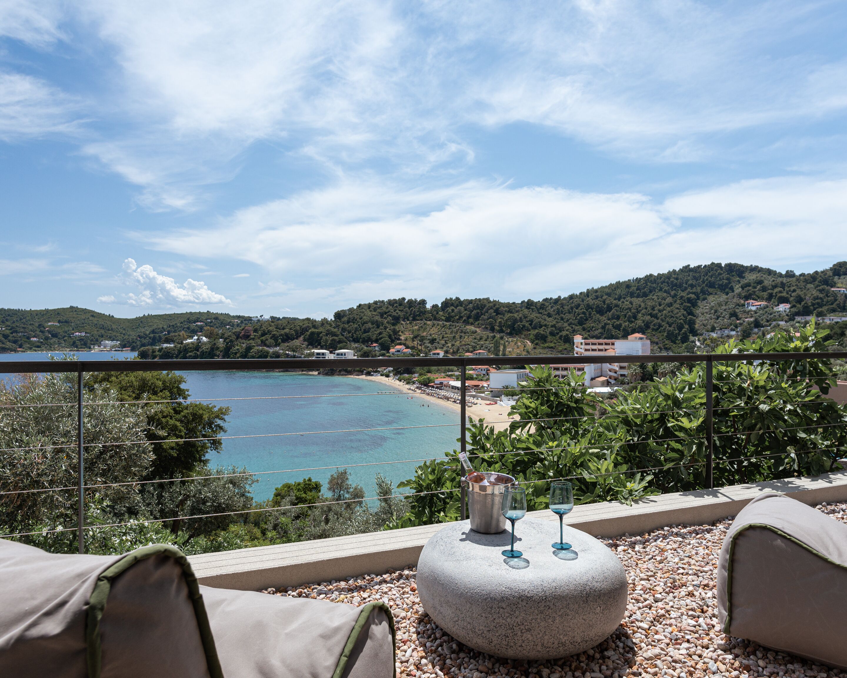 Uitzicht vanaf balkon