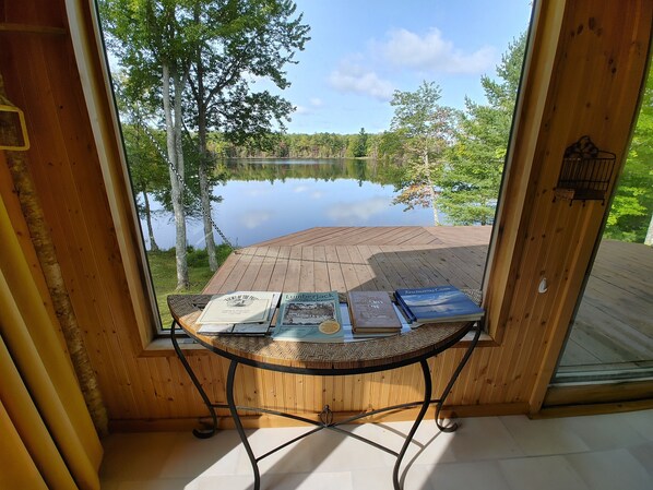 Property grounds - Water front House. Completely off-grid and just outside of town... (Munsing)