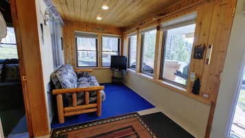 Vue depuis lâhĂ©bergement