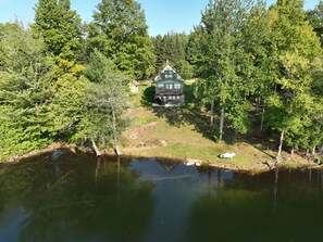 Property grounds - Water front House. Completely off-grid and just outside of town... (Munsing)
