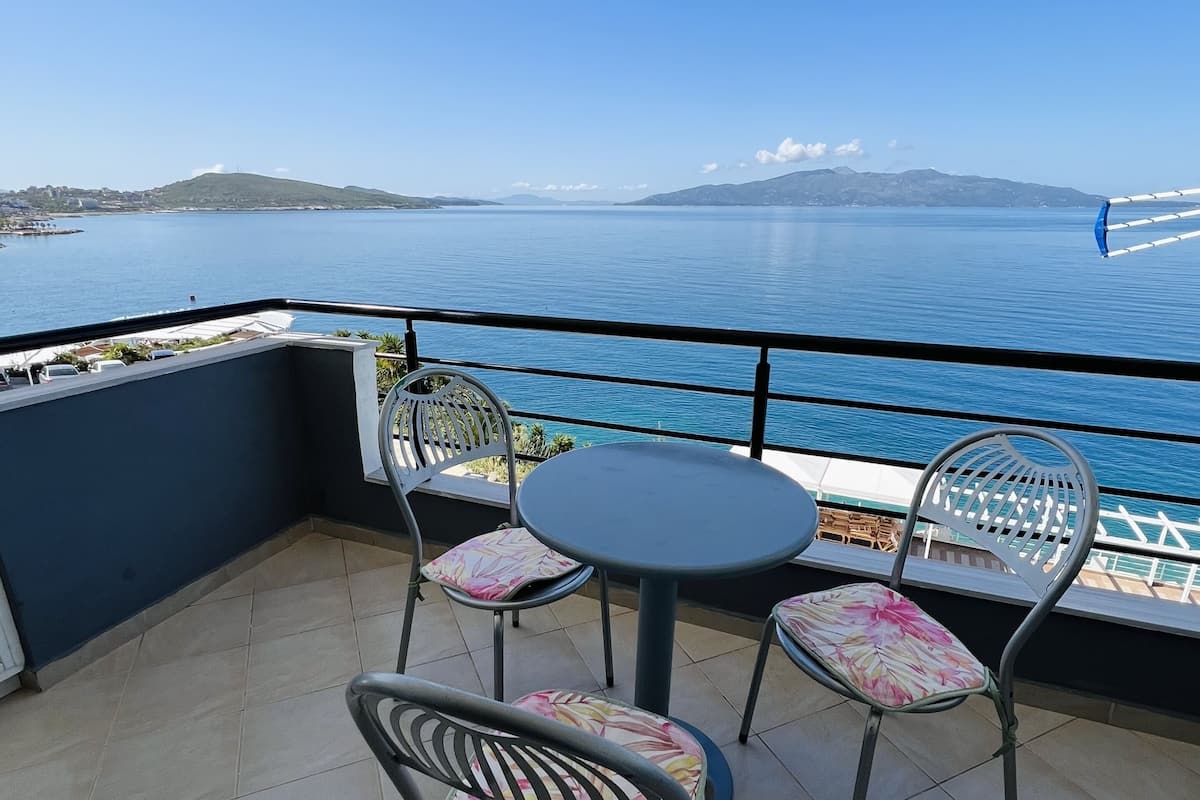 Blick vom Balkon
