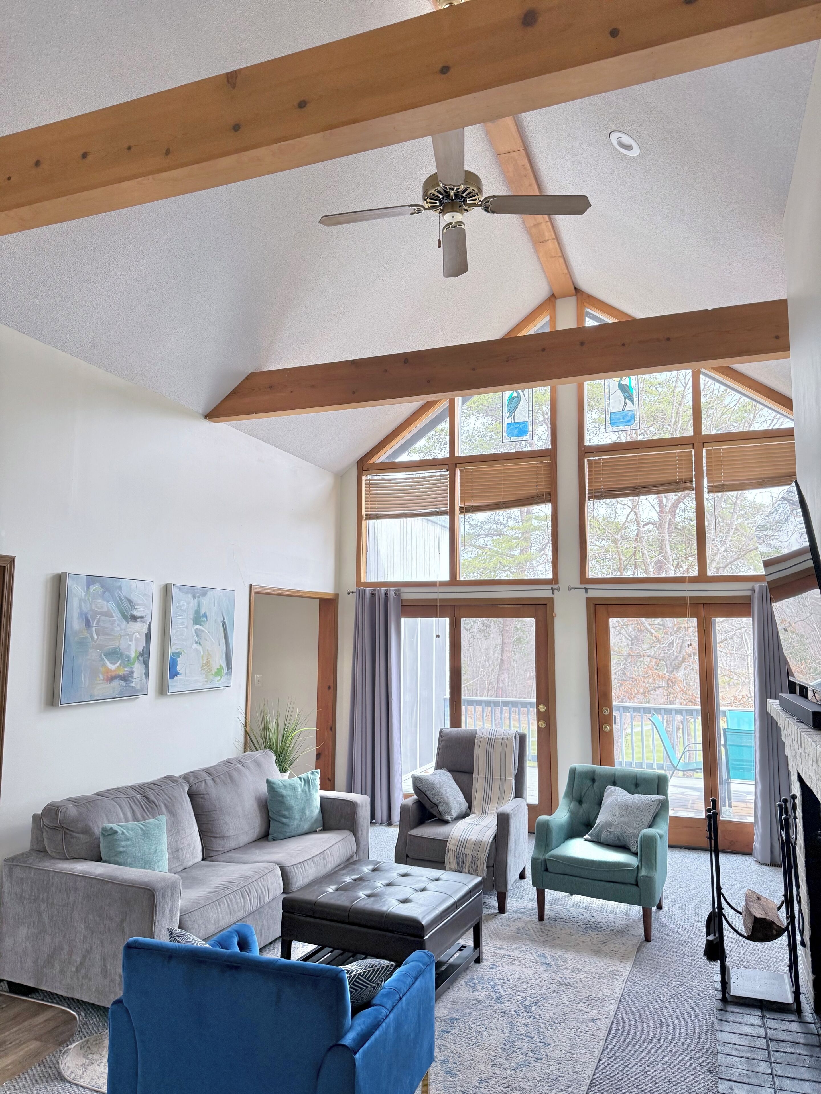 TV connectée, cheminée