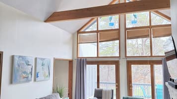 TV connectée, cheminée