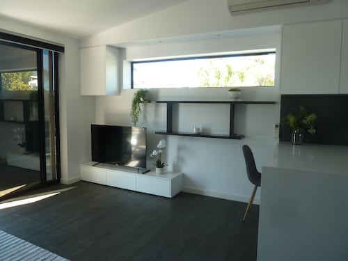 Situated across the road from the beach