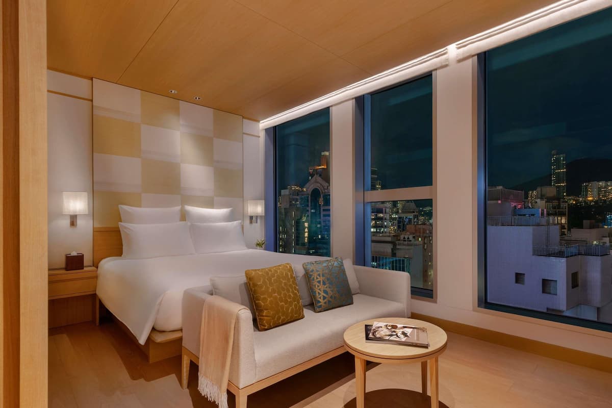 Monolocale Deluxe, 1 letto king | Minibar, una cassaforte in camera, Wi-Fi gratuito, lenzuola