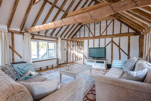 TV, books - The Hayloft Boundary Farm Air Manage Suffolk (Woodbridge)