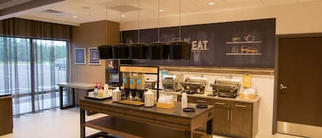 Free daily buffet breakfast