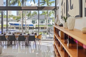Dining - Villa Okasa: Modern Marvel with Pool + Jacuzzi + Pool Table + BBQ (Hallandale Beach)