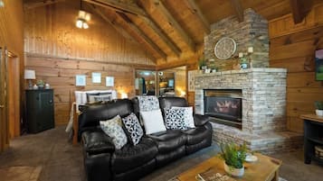 TV, fireplace, offices