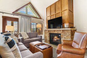 TV, fireplace, DVD player