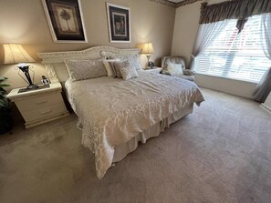 5 bedrooms, desk, iron/ironing board, travel cot