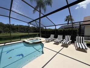 A heated pool