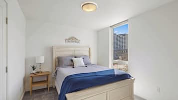 2 bedrooms, iron/ironing board, WiFi, bed sheets