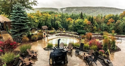 Chalet Orion, Lanaudière, spa, lake access, family-friendly and petfriendly