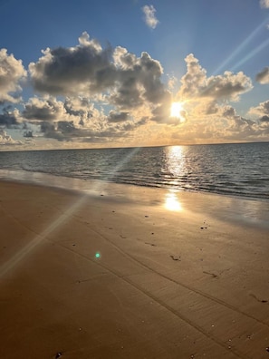Beach nearby, white sand