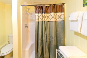 Hair dryer, towels