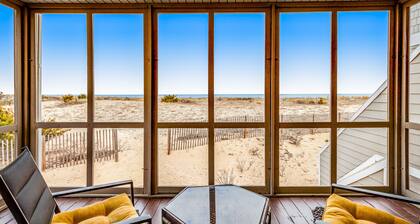 Dog-friendly oceanfront escape at Lewes with fast WiFi & AC - right on the beach