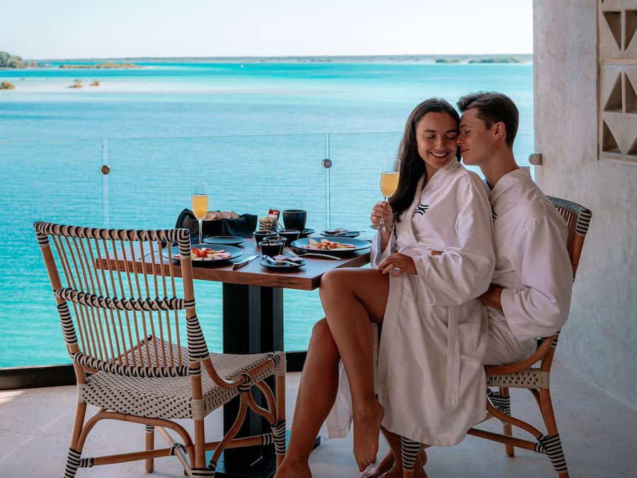 Outdoor wedding area