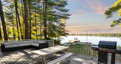 Sunset Point | Kahshe Lake -Private Oasis w/ Full Size Tennis Court & Waterslide