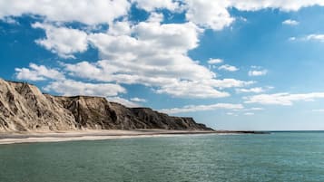 Vlak bij het strand