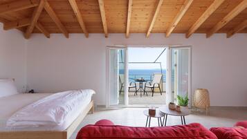 Studio, Terrace, Sea View | 1 bedroom, iron/ironing board, free WiFi