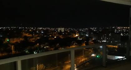 Next to the Thermas dos Laranjais park. Watching the sunrise every day.